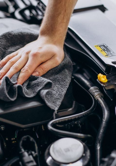 engine bay cleaning